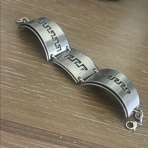 Silver Geometric Men's Bracelet